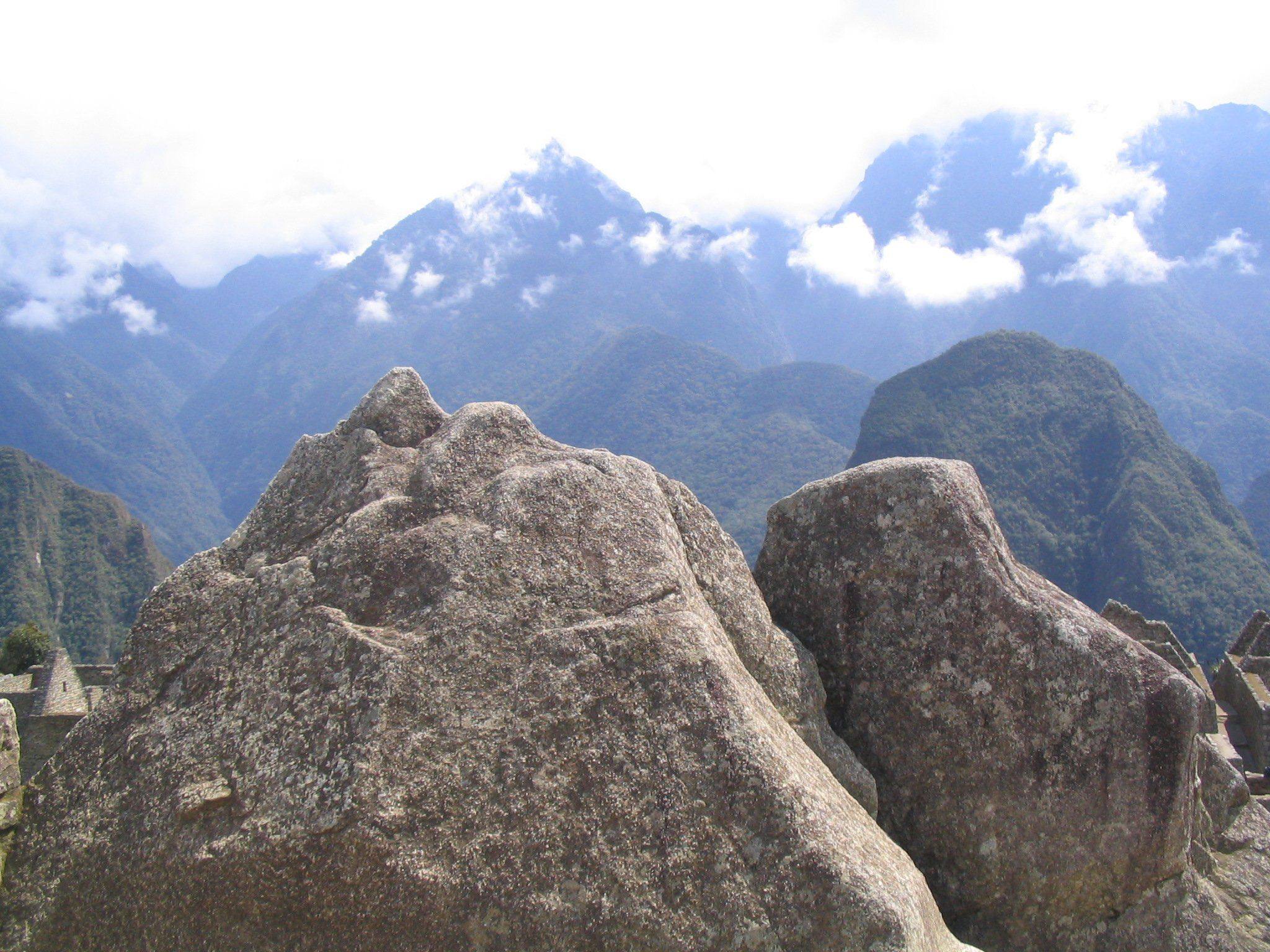 picture of us in Machu Picchu